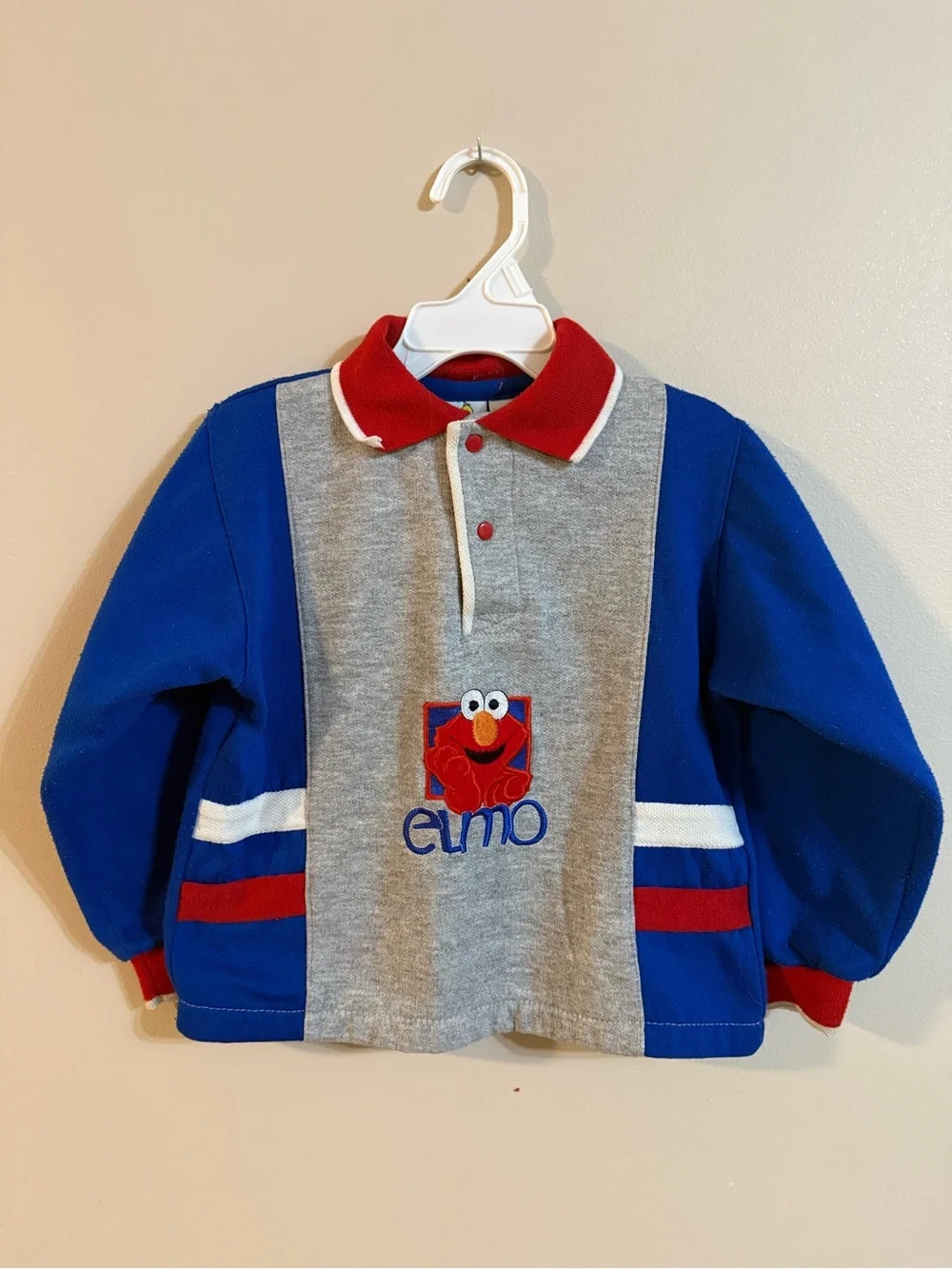 Vintage Elmo Sweatshirt/shirt - Blue & Gray